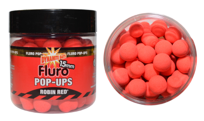 Boilies Dynamite Baits Fluo Pop-Ups Robin Red