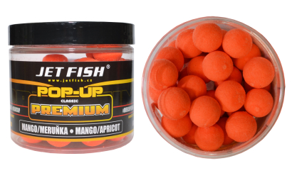 Boilies Jet Fish Premium Classic POP-UP - Mango / Meruňka