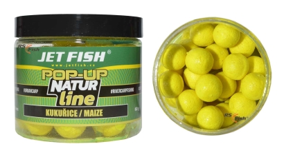 Boilies Jet Fish Natur Line POP-UP - Kukuřice