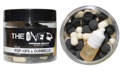 Boilies The One BLACK PoP-Up + Dumbells + Liquid