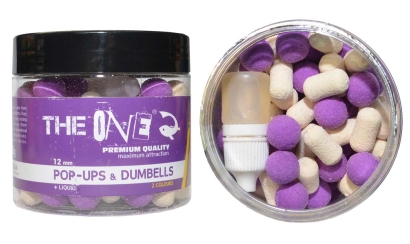 Boilies The One PURPLE PoP-Up + Dumbells + Liquid