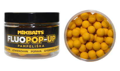 Boilies Mikbaits Fluo Pop-Up - Pampeliška - 10 mm