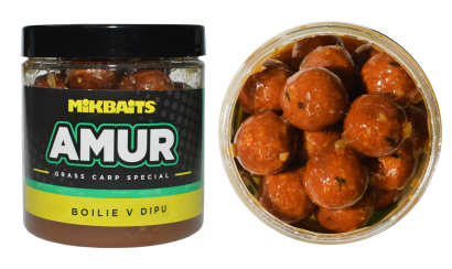 Boilies v dipu Mikbaits Amur Range - 16 mm