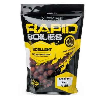 Boilies Mivardi Rapid Excellent - Kapří Guláš