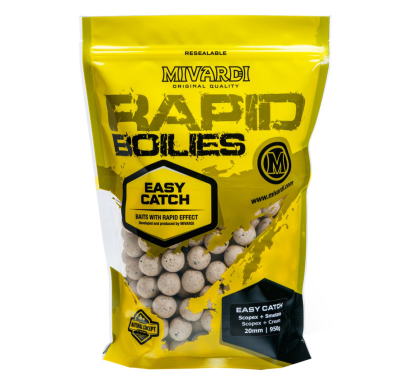 Boilies Mivardi Rapid Easy Catch - Scopex / Smetana - Ø 20 mm / 950g
