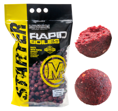 Boilies Mivardi Rapid Starter - Fruit Bomb