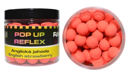 Boilies Mivardi Rapid Pop Up Reflex - Anglická jahoda