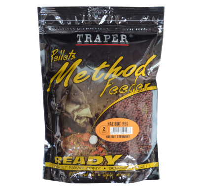 Vlhčené pelety Traper Method Feeder Ready - Halibut Red