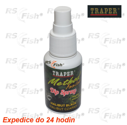Esence ve spreji Traper  Method Feeder - Halibut Black - 50 g